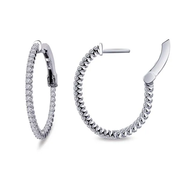 20mm x 25mm Oval Hoop Earrings Diamond Shop Ada, OK