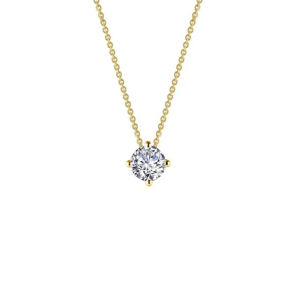 1.0 CTW Solitaire Necklace Cellini Design Jewelers Orange, CT