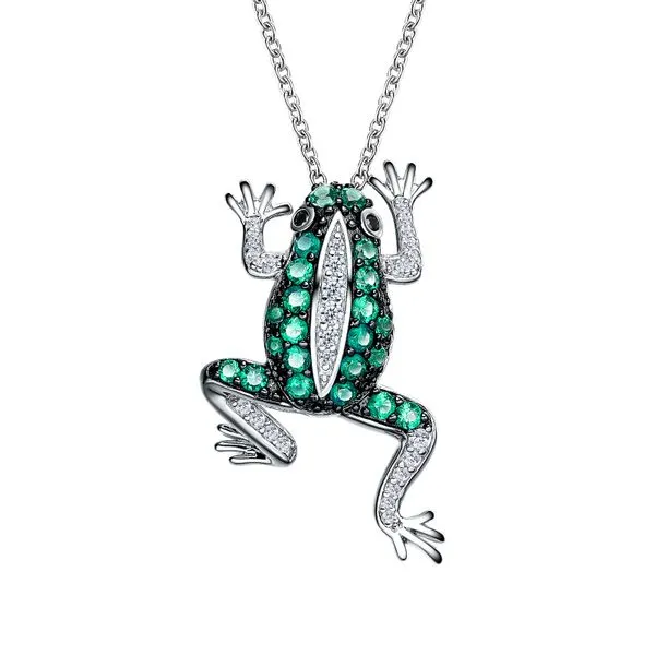 Whimsical Frog Necklace Wood's Jewelers Mount Pleasant, PA