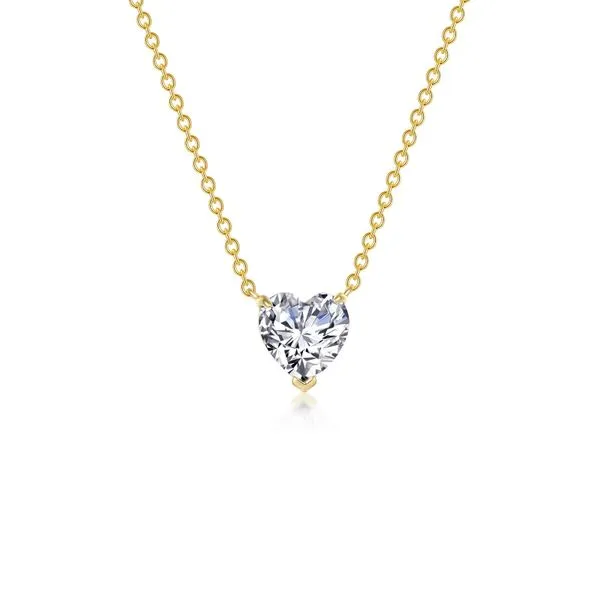 Heart Solitaire Necklace Richard's Jewelry Berne, IN