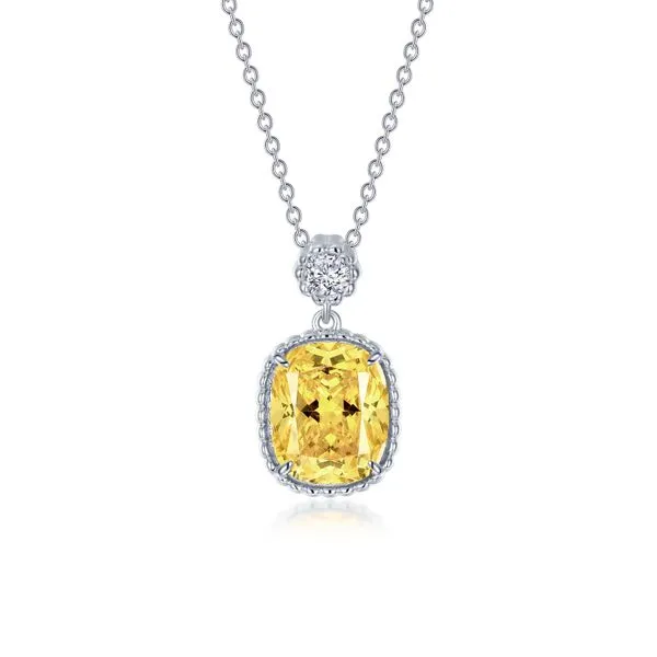 Canary Halo Necklace Richard's Jewelry Berne, IN