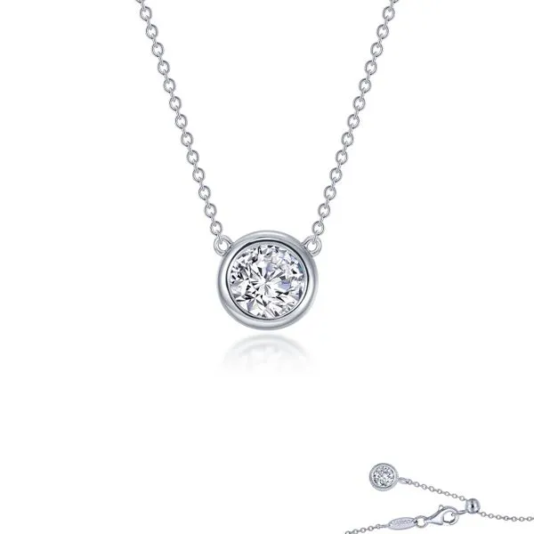 1.1 CTW Bezel-set Solitaire Necklace Jerald Jewelers Latrobe, PA