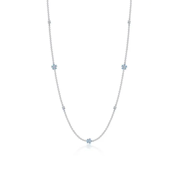 0.81 CTW Mini Flower Station Necklace Jim's Jewelers Tyler, TX