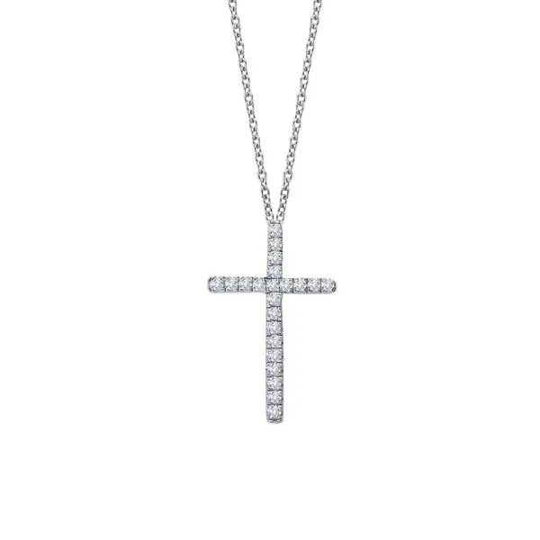 0.22 CTW Cross Necklace Cellini Design Jewelers Orange, CT