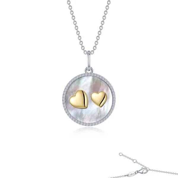 Mother of Pearl Heart Necklace Richard's Jewelry Berne, IN