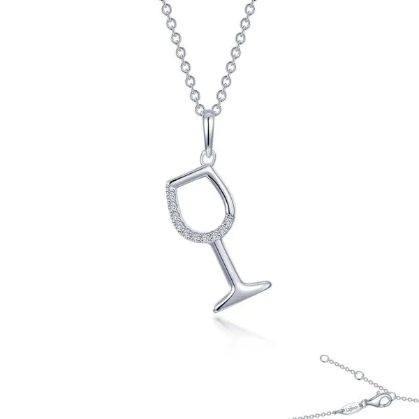 Pave Wine Glass Necklace J. Meredith Jewelers Delafield, WI