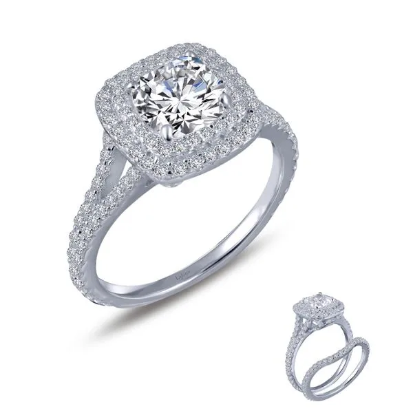 Double-Halo Engagement Ring Beckman Jewelers Inc Ottawa, OH