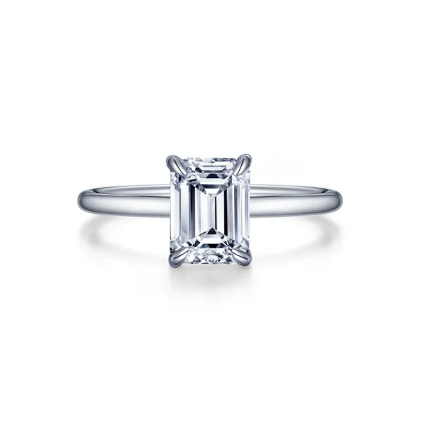 Emerald-Cut Solitaire Engagement Ring Richard's Jewelry Berne, IN