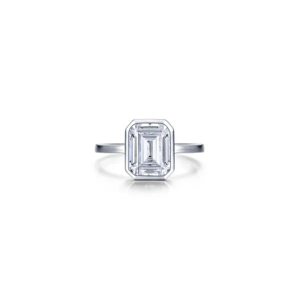 2.62 CTW Emerald-Cut Bezel-Set Ring Banks Jewelers Burnsville, NC