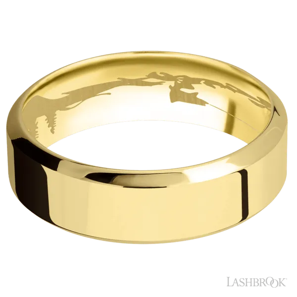 14K Yellow Gold Band Image 3 Raleigh Diamond Fine Jewelry Raleigh, NC