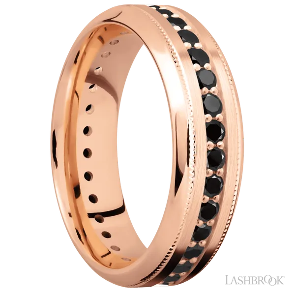 14K Rose Gold with Satin , Polish Finish Image 2 Dahlkemper's Jewelry Connection Erie, PA