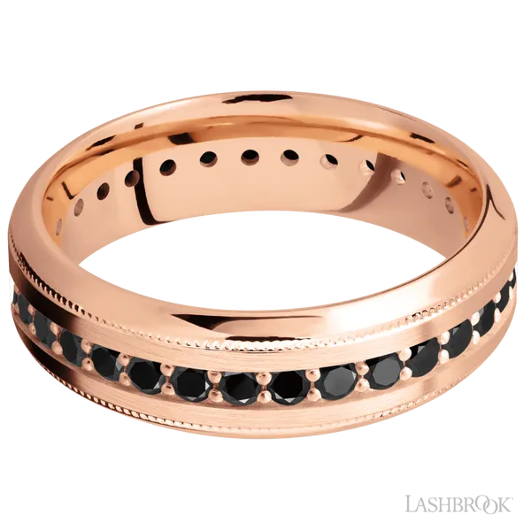 14K Rose Gold with Satin , Polish Finish Image 3 Dahlkemper's Jewelry Connection Erie, PA