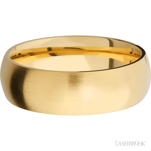 14K Yellow Gold with Satin Finish Image 3 Castle Couture Fine Jewelry Manalapan, NJ