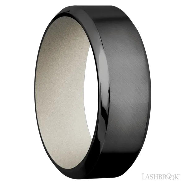 Zirconium with Anglesatin , Polish Finish and Bright Nickel Image 2 Baxter's Fine Jewelry Warwick, RI