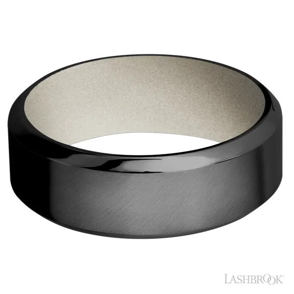 Zirconium with Anglesatin , Polish Finish and Bright Nickel Image 3 Baxter's Fine Jewelry Warwick, RI