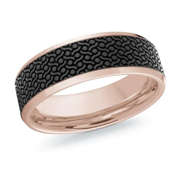 CARBON FIBER AND GOLD WEDDING BAND Cherry Street Jewelers Tulsa, OK