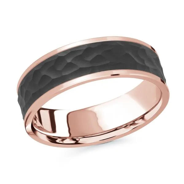 CARBON FIBER AND GOLD WEDDING BAND Cherry Street Jewelers Tulsa, OK