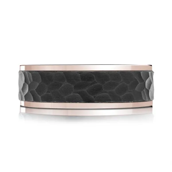 CARBON FIBER AND GOLD WEDDING BAND Image 2 Cherry Street Jewelers Tulsa, OK