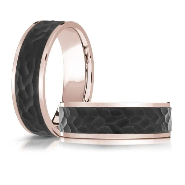 CARBON FIBER AND GOLD WEDDING BAND Image 3 Cherry Street Jewelers Tulsa, OK
