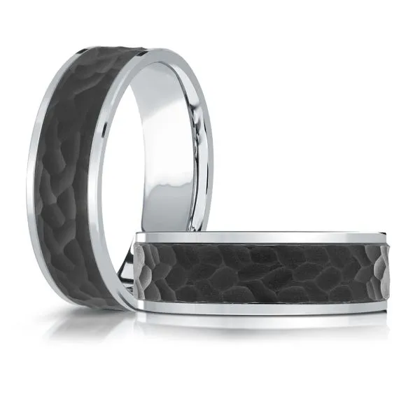 CARBON FIBER AND GOLD WEDDING BAND Image 3 Cherry Street Jewelers Tulsa, OK