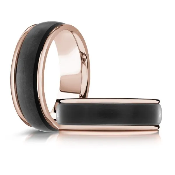 CARBON FIBER AND GOLD WEDDING BAND Image 3 Cherry Street Jewelers Tulsa, OK