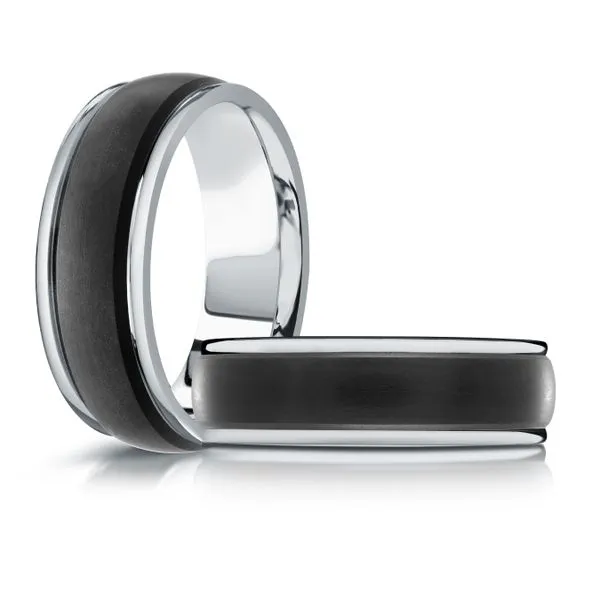 CARBON FIBER AND GOLD WEDDING BAND Image 3 Cherry Street Jewelers Tulsa, OK