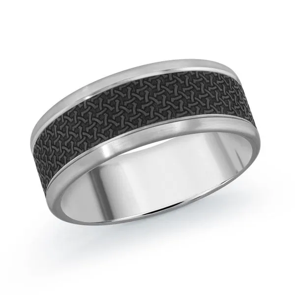 CARBON FIBER AND GOLD WEDDING BAND Cherry Street Jewelers Tulsa, OK