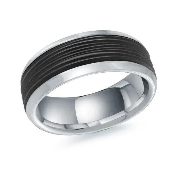 CARBON FIBER AND GOLD WEDDING BAND Cherry Street Jewelers Tulsa, OK