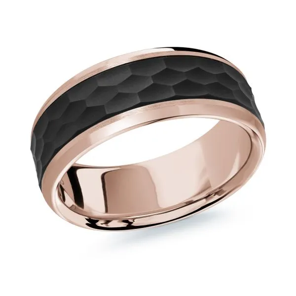 CARBON FIBER AND GOLD WEDDING BAND Sanders Jewelers Gainesville, FL