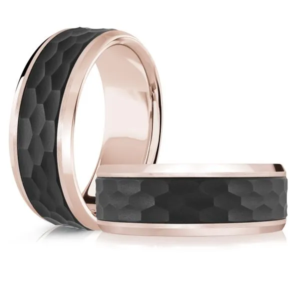 CARBON FIBER AND GOLD WEDDING BAND Image 3 Cherry Street Jewelers Tulsa, OK