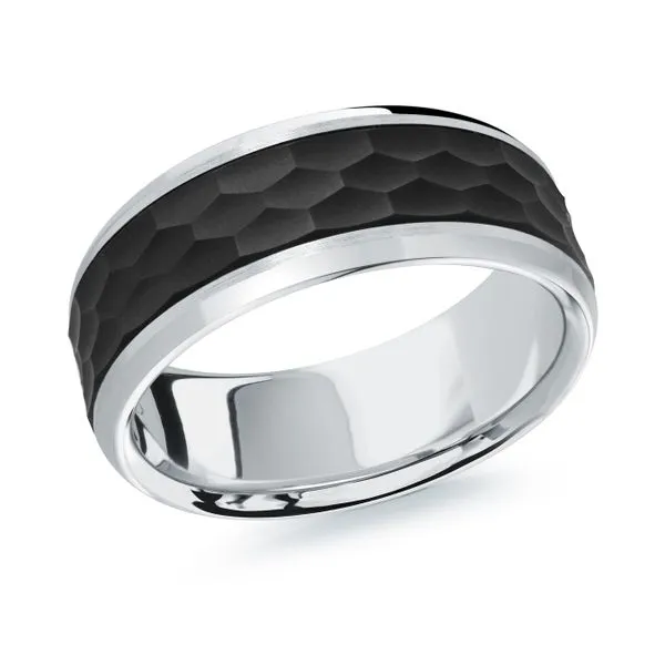 CARBON FIBER AND GOLD WEDDING BAND Cherry Street Jewelers Tulsa, OK