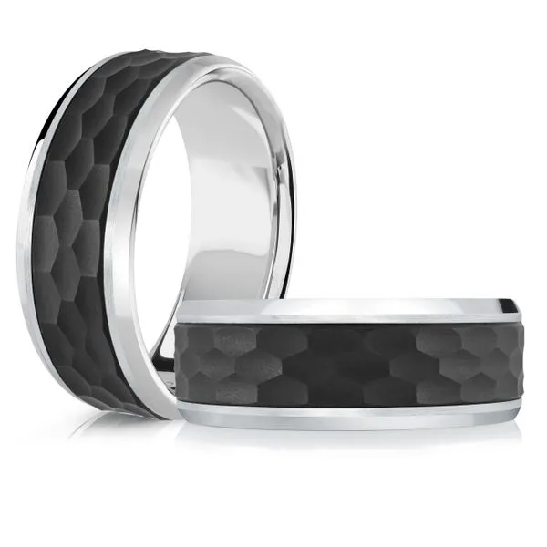 CARBON FIBER AND GOLD WEDDING BAND Image 3 Cherry Street Jewelers Tulsa, OK