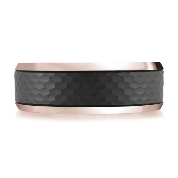 CARBON FIBER AND GOLD WEDDING BAND Image 2 Sanders Jewelers Gainesville, FL