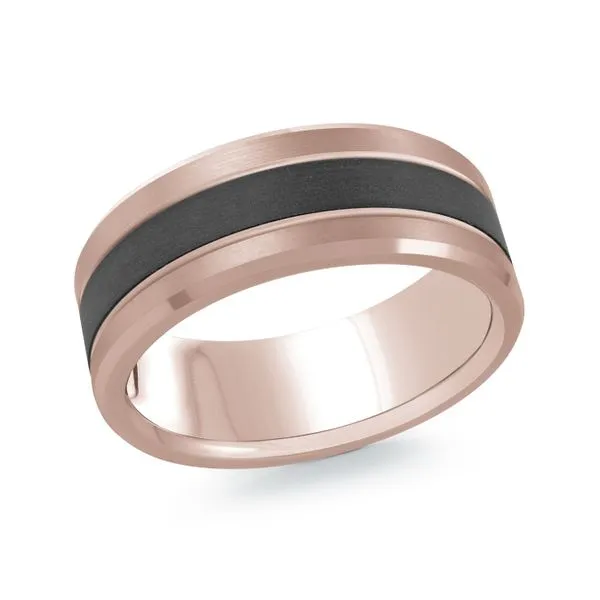 CARBON FIBER AND GOLD WEDDING BAND Cherry Street Jewelers Tulsa, OK
