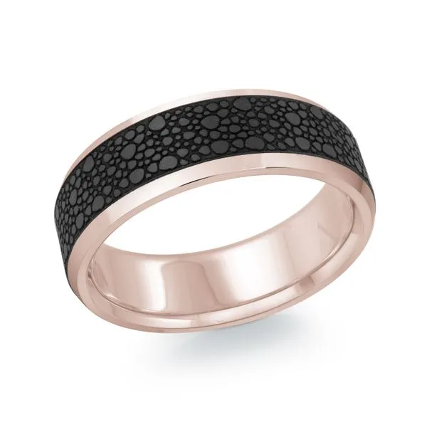 CARBON FIBER AND GOLD WEDDING BAND Jo & Co. Jewelers Hardy, VA