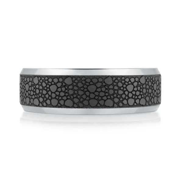 CARBON FIBER AND GOLD WEDDING BAND Image 2 Sanders Jewelers Gainesville, FL