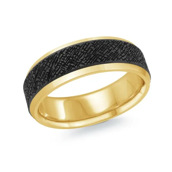 CARBON FIBER AND GOLD WEDDING BAND Sanders Jewelers Gainesville, FL