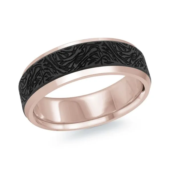 CARBON FIBER AND GOLD WEDDING BAND Cherry Street Jewelers Tulsa, OK