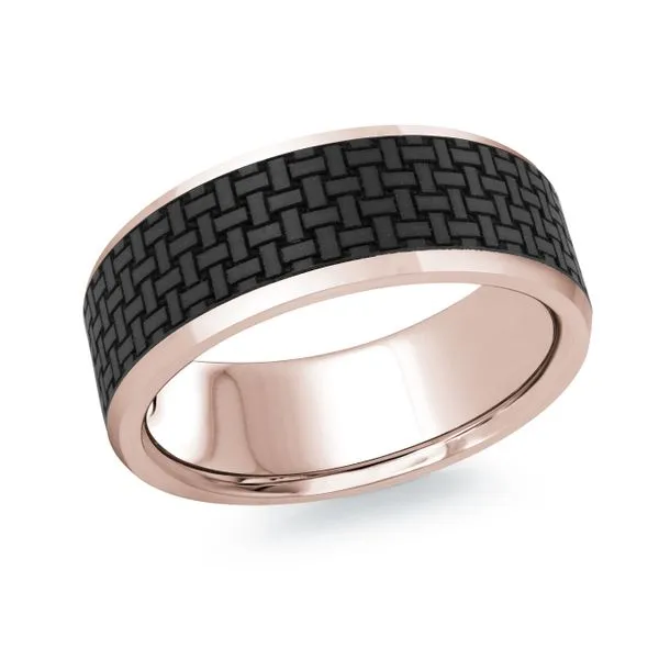 CARBON FIBER AND GOLD WEDDING BAND Sanders Jewelers Gainesville, FL