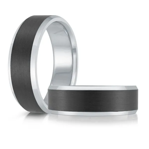 CARBON FIBER AND GOLD WEDDING BAND Image 3 Cherry Street Jewelers Tulsa, OK