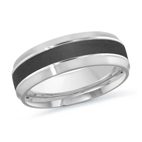 CARBON FIBER AND GOLD WEDDING BAND Cherry Street Jewelers Tulsa, OK