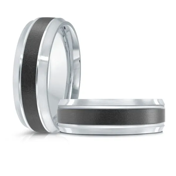 CARBON FIBER AND GOLD WEDDING BAND Image 3 Cherry Street Jewelers Tulsa, OK