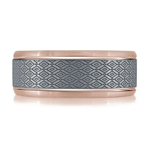 TANTALUM AND GOLD WEDDING BAND Image 2 Cherry Street Jewelers Tulsa, OK