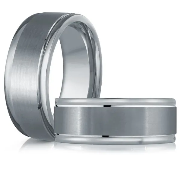 TANTALUM AND GOLD WEDDING BAND Image 3 Thomas A. Davis Jewelers Holland, MI