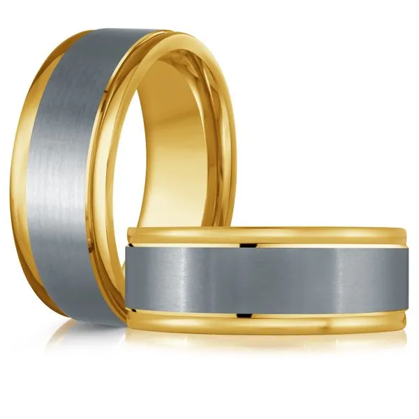 TANTALUM AND GOLD WEDDING BAND Image 3 Becker's Jewelers Burlington, IA