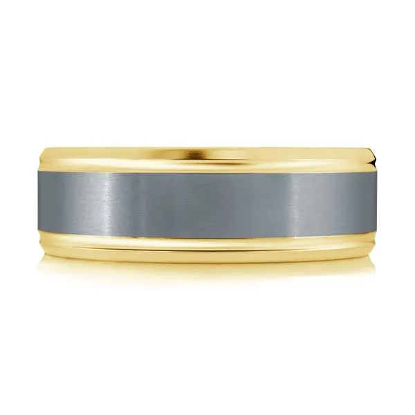 TANTALUM AND GOLD WEDDING BAND Image 2 Cherry Street Jewelers Tulsa, OK