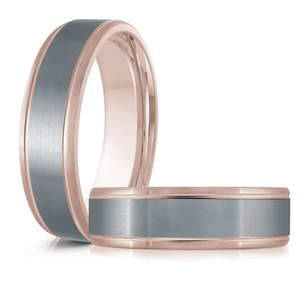 TANTALUM AND GOLD WEDDING BAND Image 3 Jo & Co. Jewelers Hardy, VA
