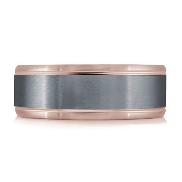 TANTALUM AND GOLD WEDDING BAND Image 2 Cherry Street Jewelers Tulsa, OK