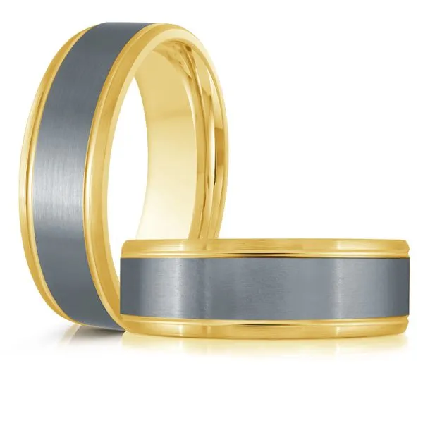 TANTALUM AND GOLD WEDDING BAND Image 3 Sanders Jewelers Gainesville, FL