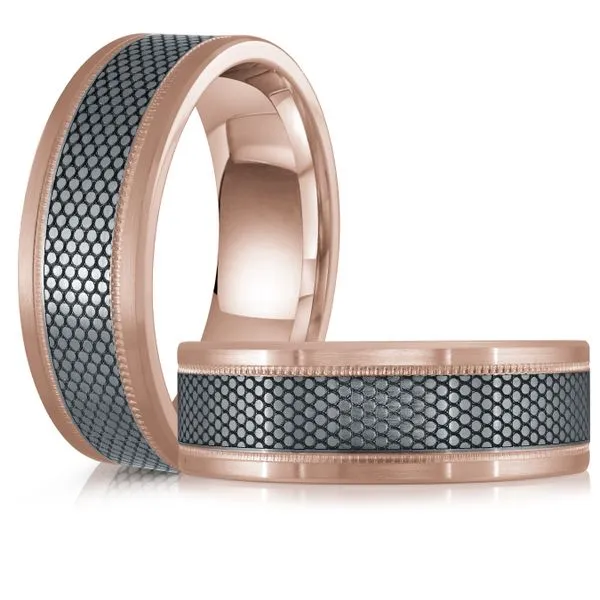 TANTALUM AND GOLD WEDDING BAND Image 3 Cherry Street Jewelers Tulsa, OK